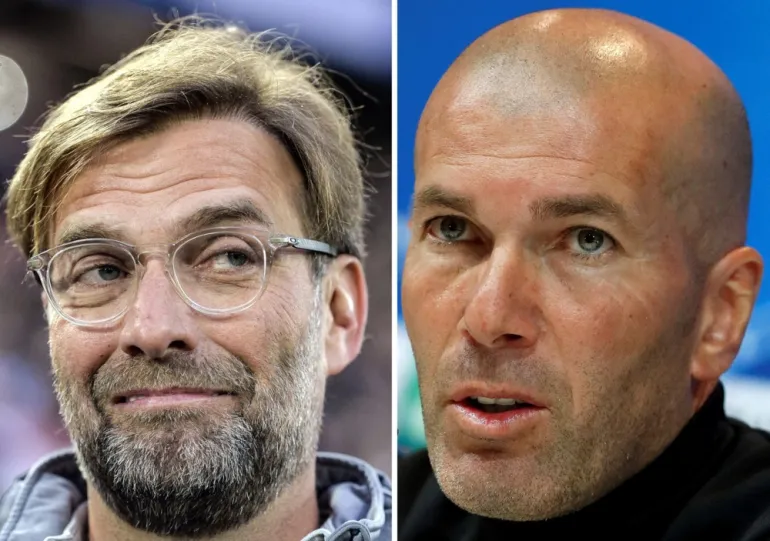 Jürgen Klopp et Zinedine Zidane