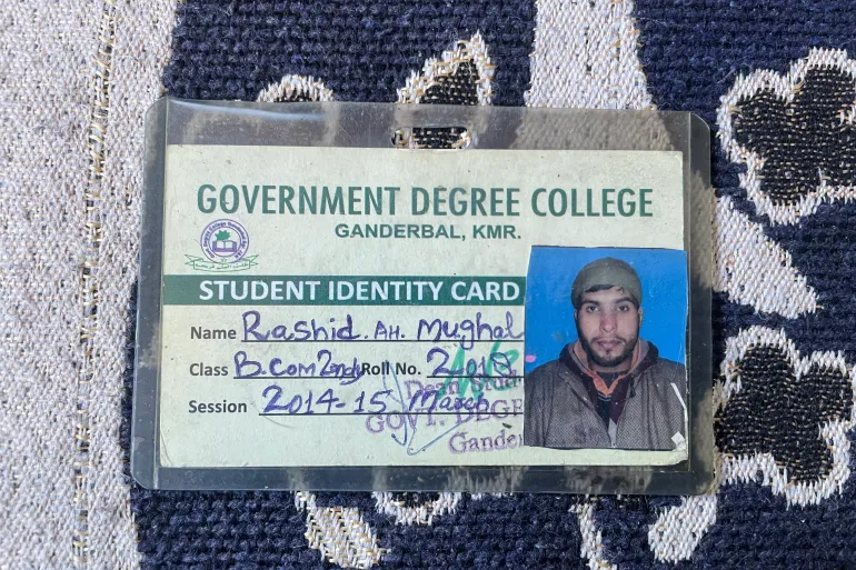 Identy card of Rashid Mughal