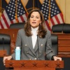 Sur cette photo d'archive, la représentante Maria Elvira Salazar, R-Fla., s'exprime lors d'un événement à Capitol Hill le 1er mai 2024 à Washington, DC.