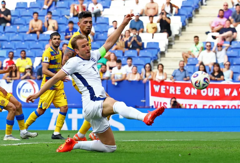 Harry Kane en action.