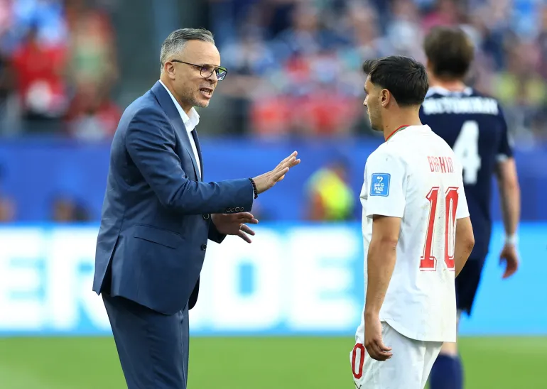 Mohamed Ouahbi s'entretient avec Brahim Diaz