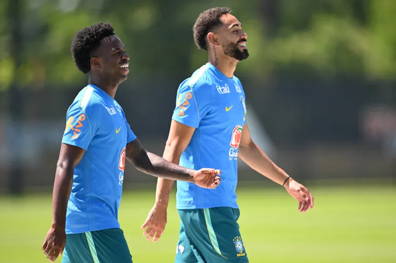 Vinicius Junior et Matheus Cunha réagissent.