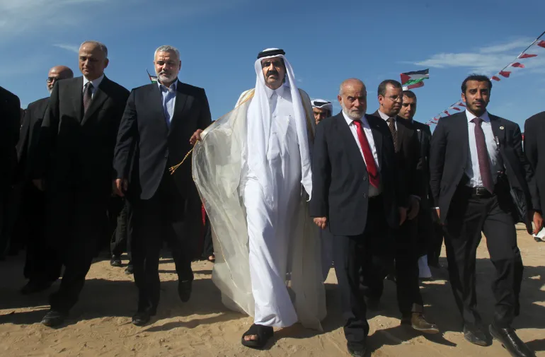 Cheikh Hamad Qatar ancien émir Gaza